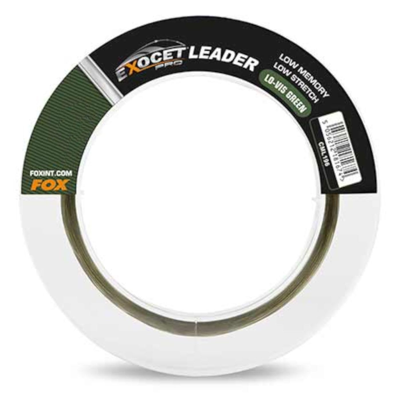 Fox Exocet Pro Low Vis Green Leader - 100 m Leader Cord Diameter / Load Capacity: 0.50 mm / 35 lb (15.9 kg)