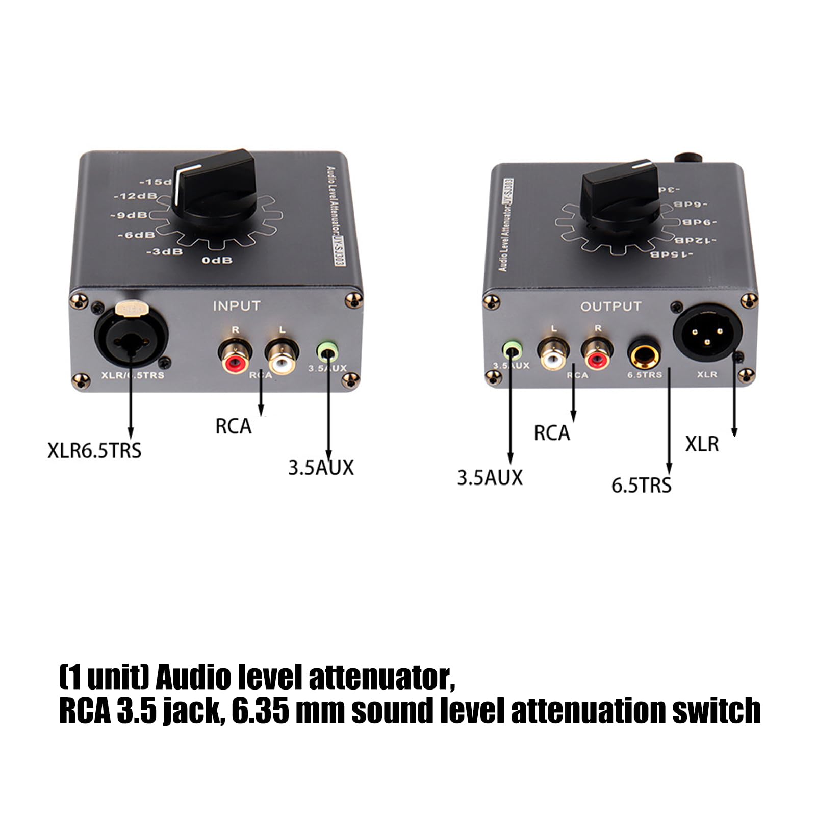 Attenuatore in Metallo XLR e 3, 5 mm per Sound Theater Attenuatore sonoro Professionale