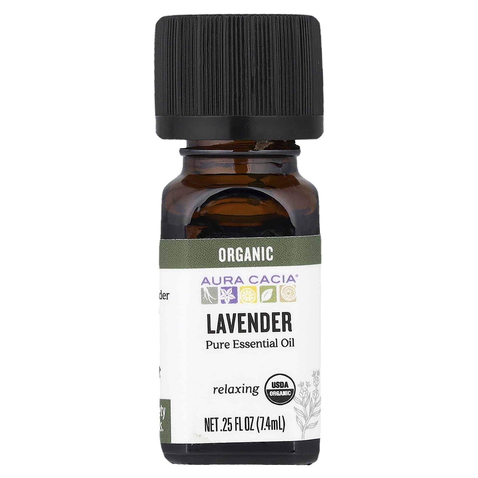 Aura Cacia Lawenda organiczna - .25 oz by Aura Cacia