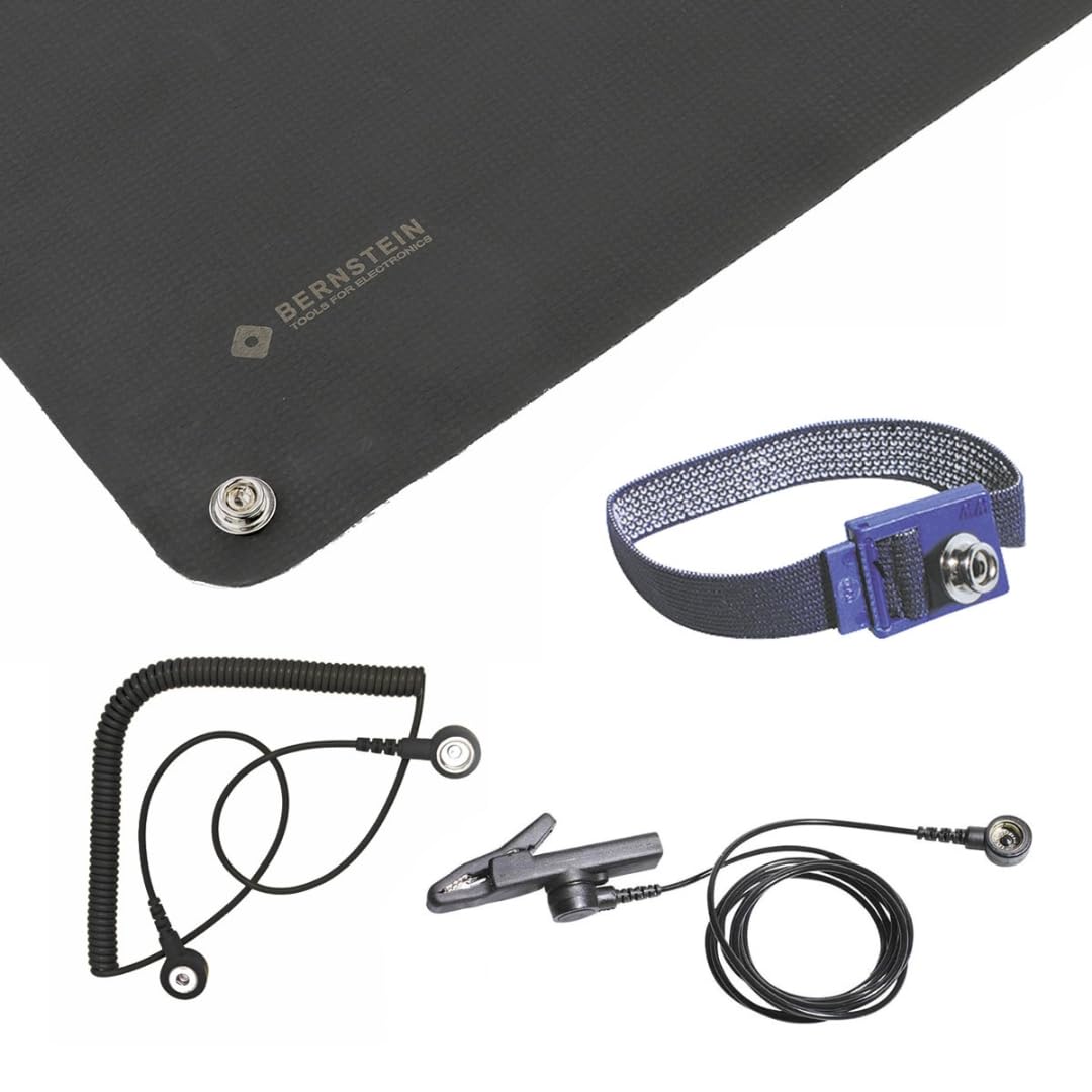 Bernstein 9-354 ESD Handling Set, Folding, 500 x 400 x 0.35 mm, Black