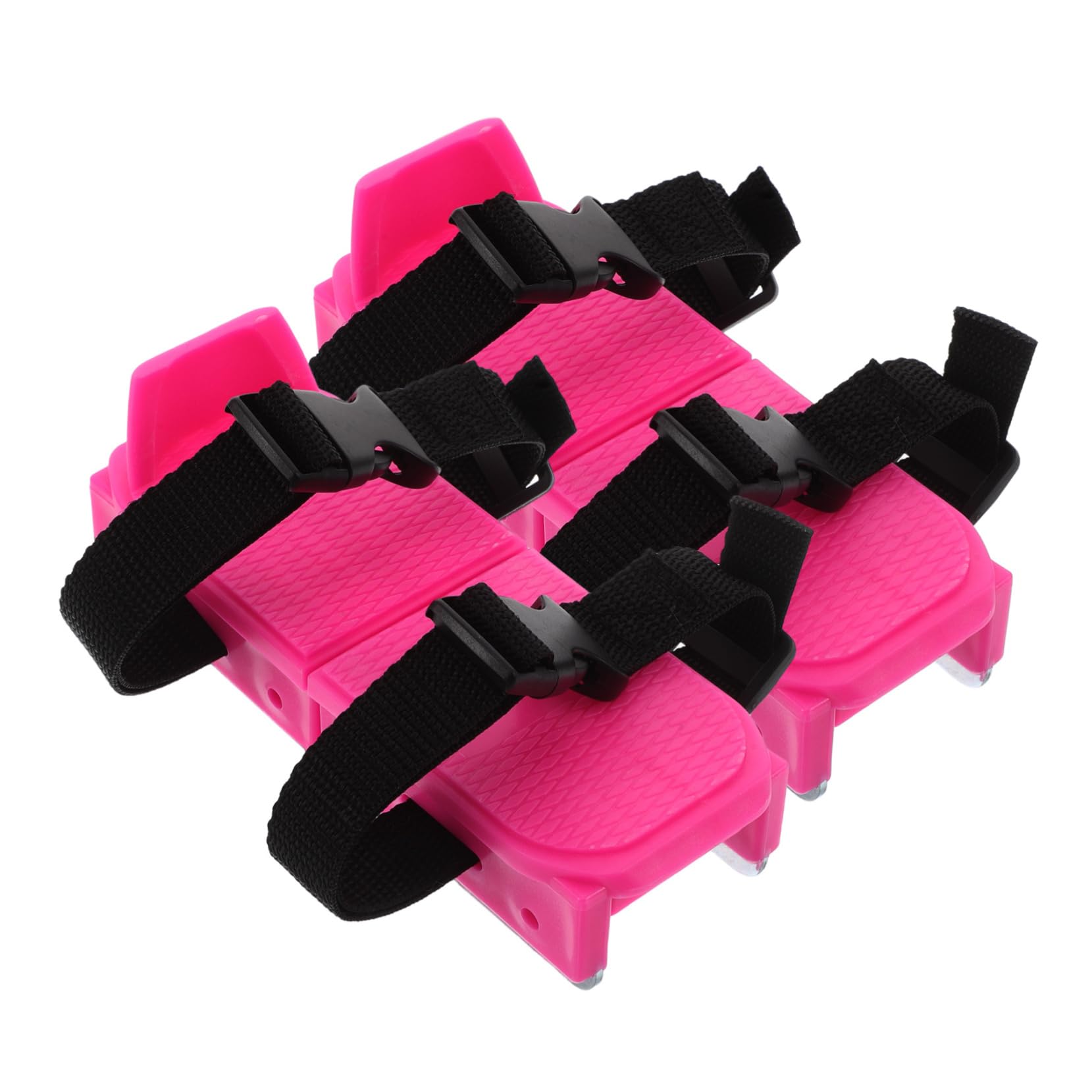 Sosoport Patines de Hielo Ajustables para Niños 1 Par Rosa PP Metal