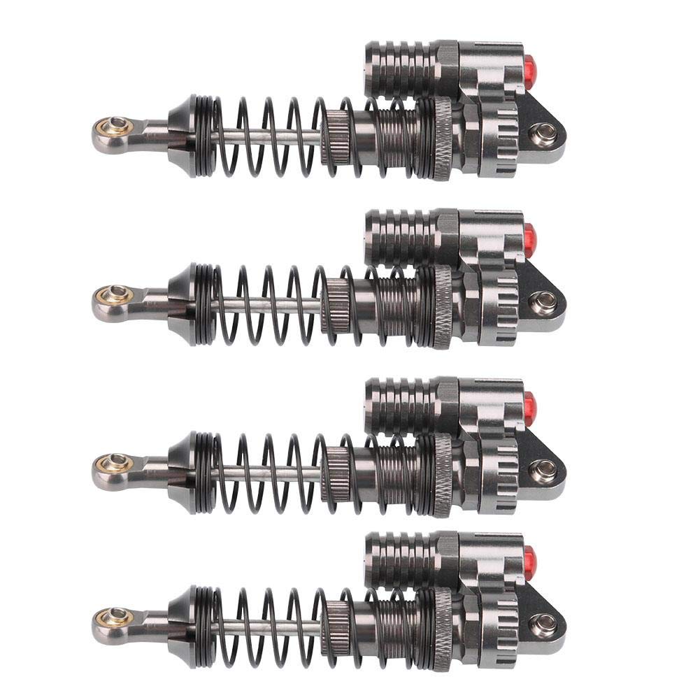 Amortiguadores RC de 4 Piezas, muelles de Alta Resistencia para Coche de Oruga Axial, SCX10, D90, RC - Diseño Optimizado para Mejor Estabilidad y Rendimiento en Modelos RC