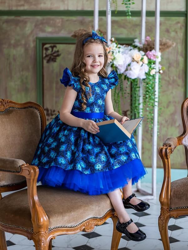 Image of Niren Enterprise Multipatteren Baby Girl's Knee Length Frocks with Digital Prints