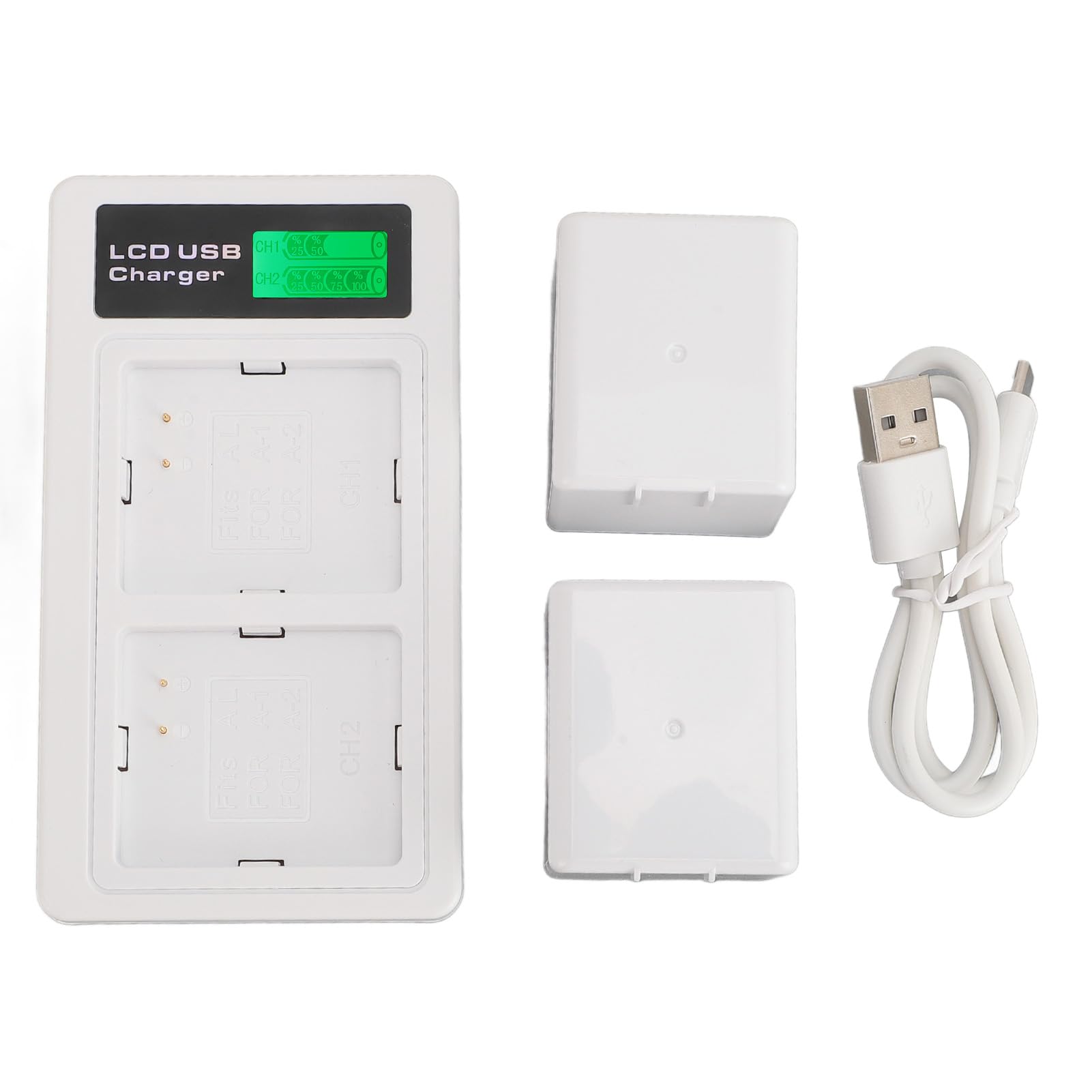Podwójna ładowarka USB do Aparatu z podwójną stacją ładującą - 2 Akumulatory do Aparatu Pro