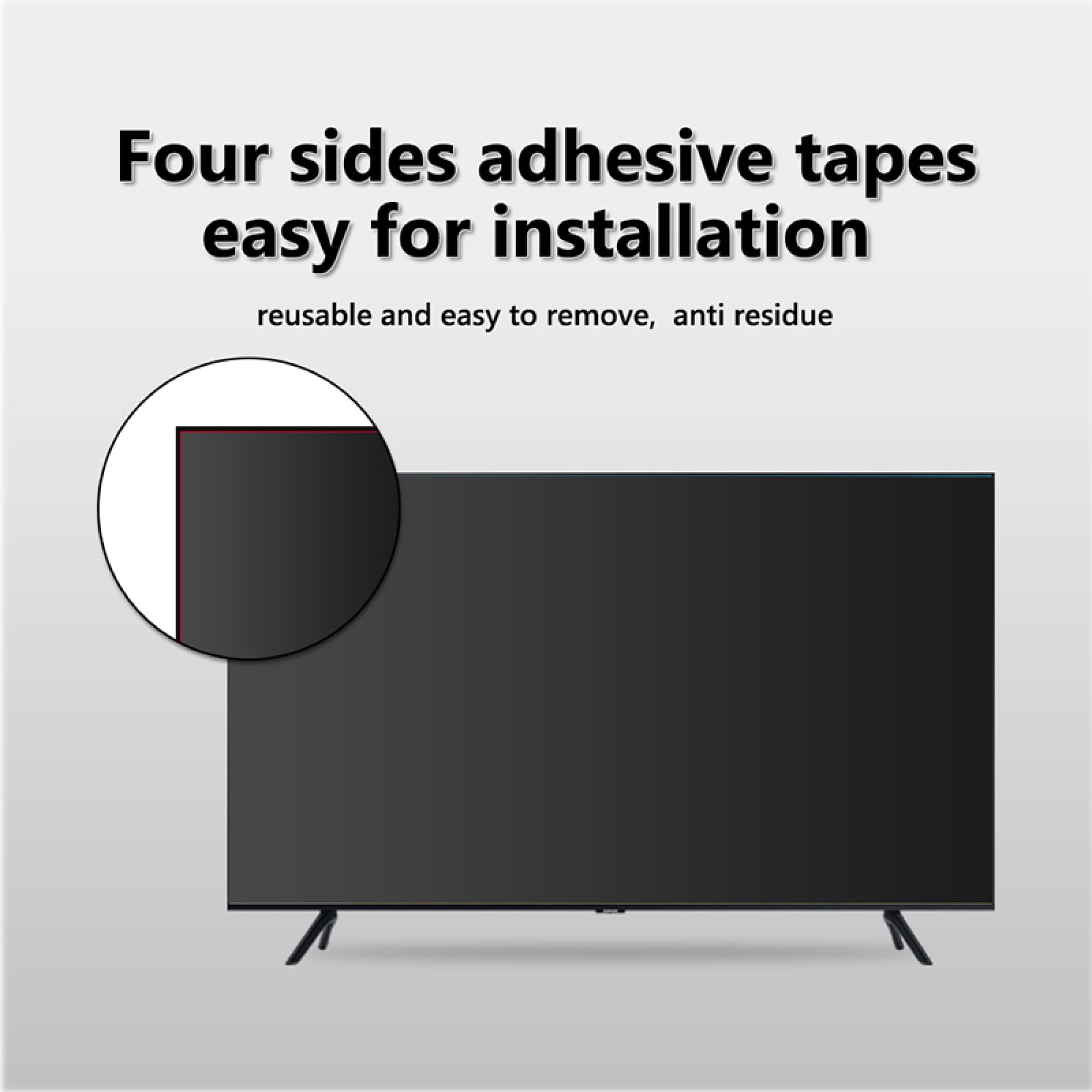 Pellicola protettiva opaca antiriflesso per schermo a luce blu antiriflesso/pannello anti-luce blu, riduce l'affaticamento degli occhi digitali, per Samsung, Sharp, Hitachi, Hisense, LG, TCL ecc/Cl