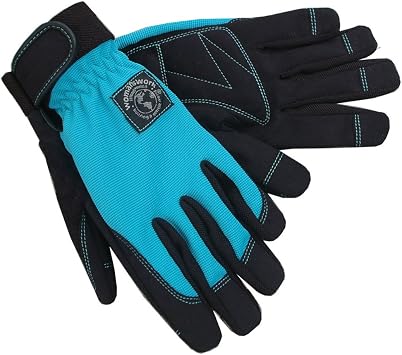 Womanswork Digger Gardening Gloves, Teal Blue, Large