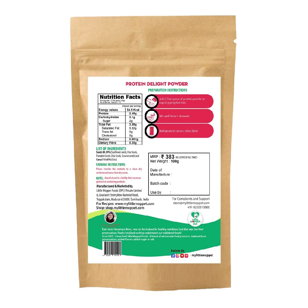 Little Moppet Foods Protein Delight Powder Supersaver - 100g Each — Amazon image 3