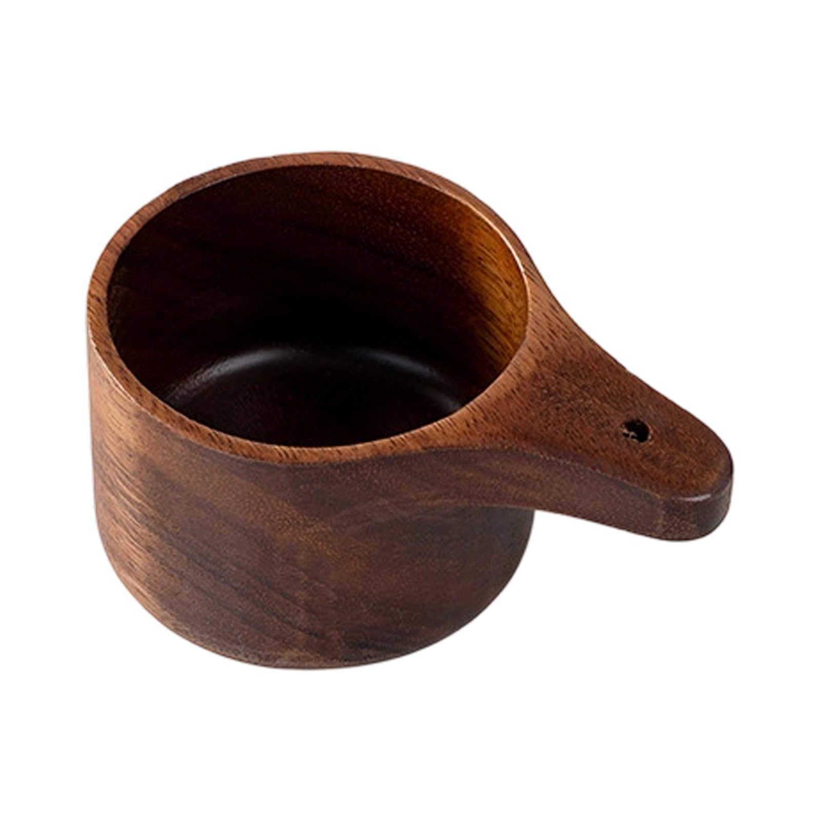 alloneslife Wood Ingredient Measure Kitchen Cup with Comfortable Handle for Baking Prep, Cooking Tasks and Seasoning Use Daily Wood Measuring Cup Ingredient Kitchen Measure Coffee Prep Seasoning Hand