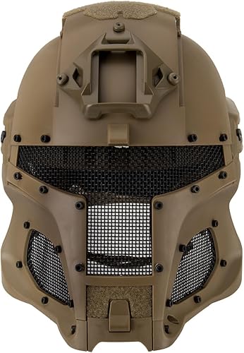 Miniatura 2 de AMA Interstellar Battle Trooper Full Face Airsoft Helmet with Exchangeable Lens