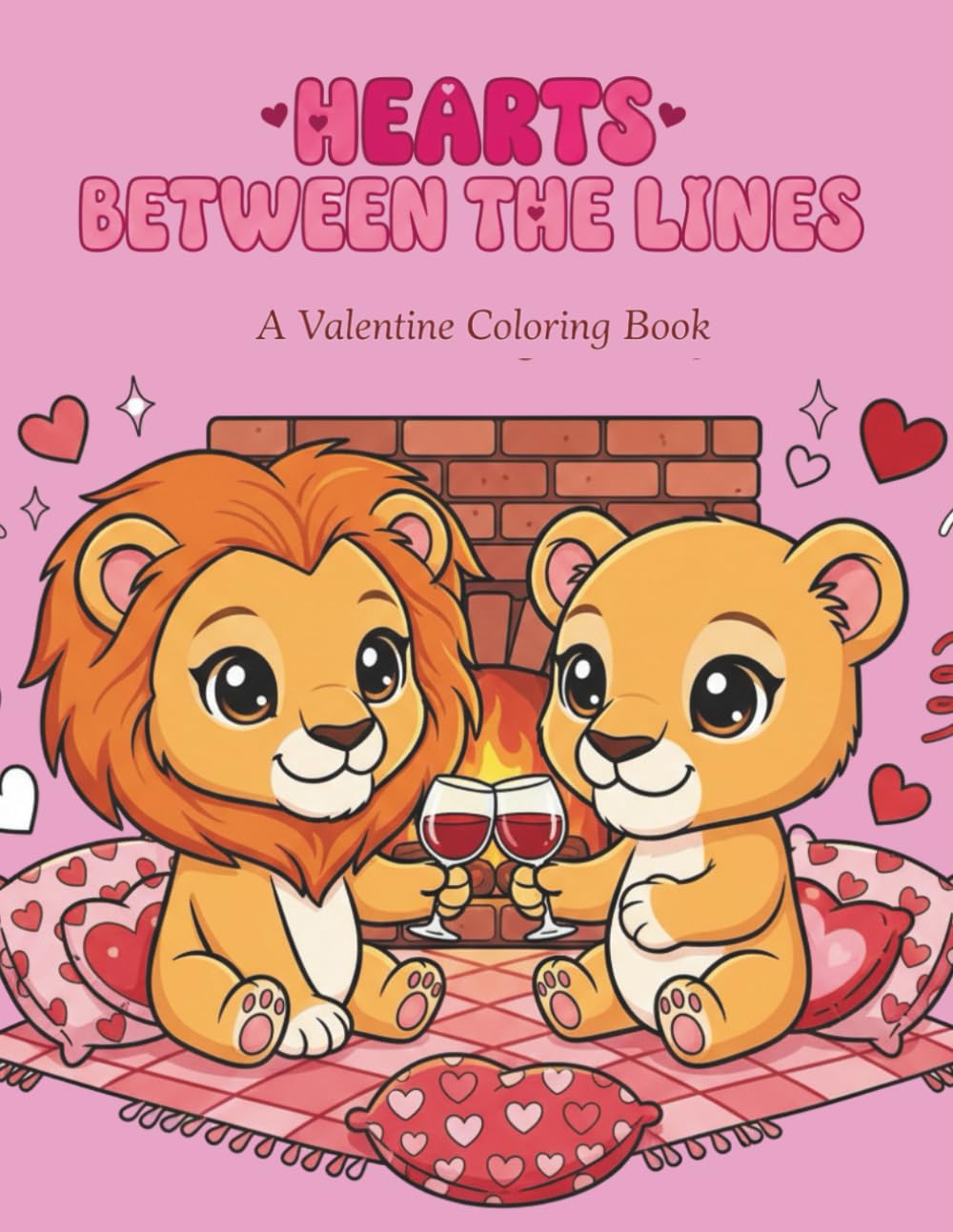 Hearts Between Lines | Romantic Designs | Love Quotes | Relaxing Coloring Pages for Adults and Kids: A Valentine’s Coloring Book