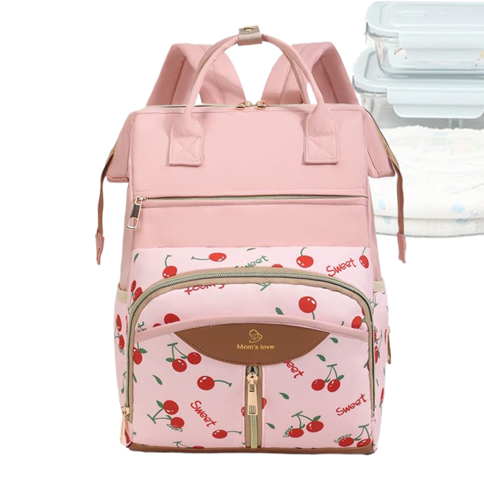 Sac à langer pour nourrisson Grand sac à langer imperméable de maternité | Sac à dos à langer avec tapis change Sangles-Poussette, Fourre-Tout De Maternité, Pour Femmes, Hommes, Papas, Mamans, Gar