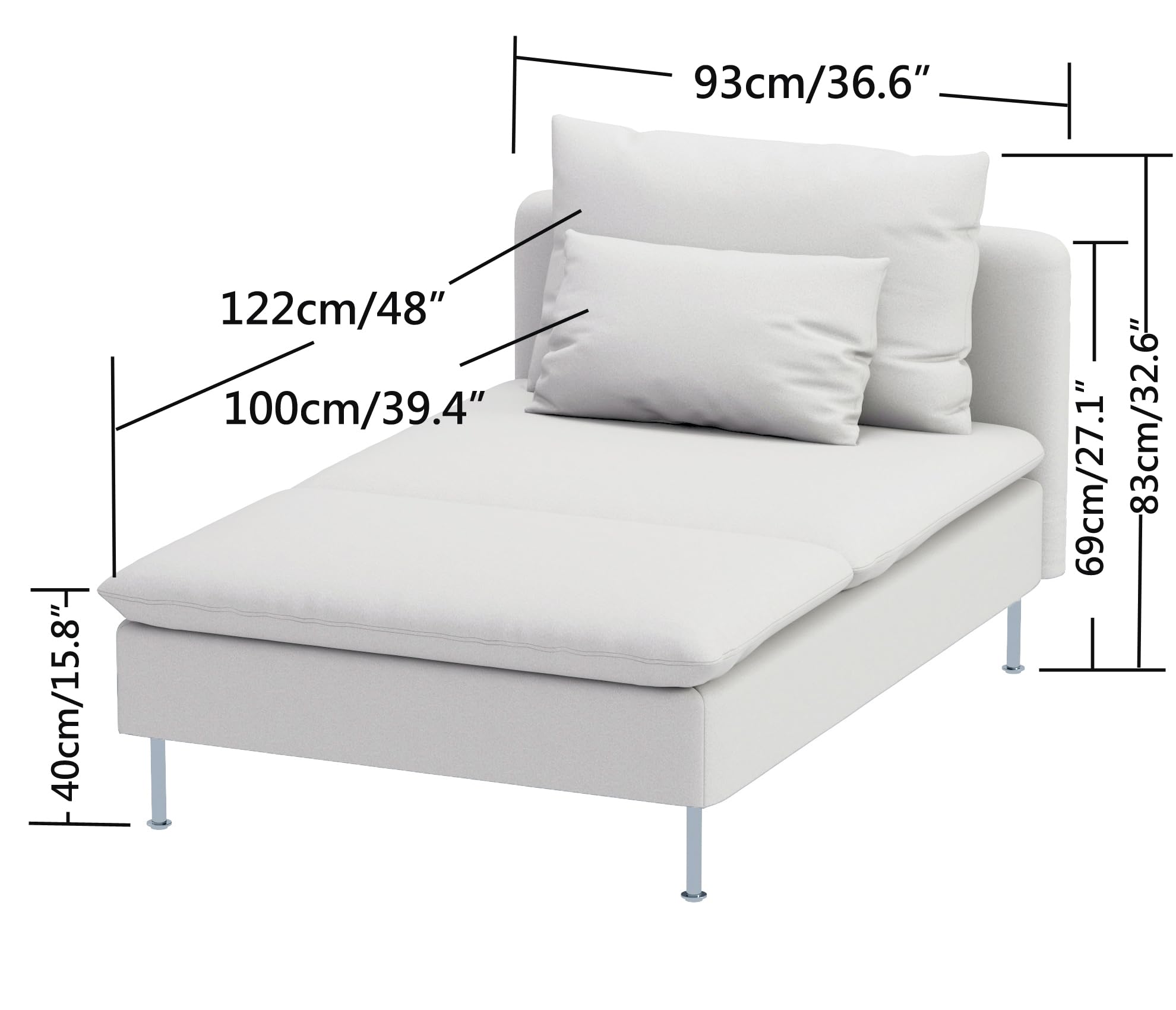 Amazon.com: Durable Velvet Fabric Sofa Cover Compatible with IKEA