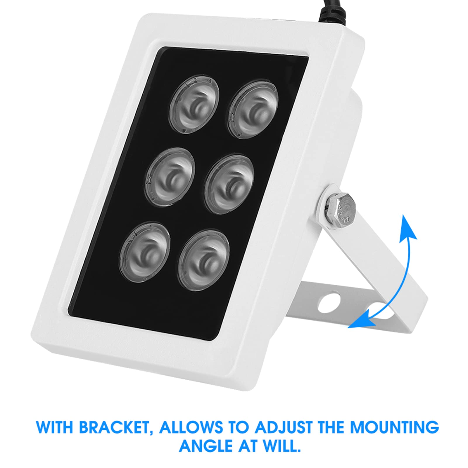 Tyenaza DC12V 6W Luz de Relleno Infrarroja IP66 Impermeable para Cámara de Seguridad