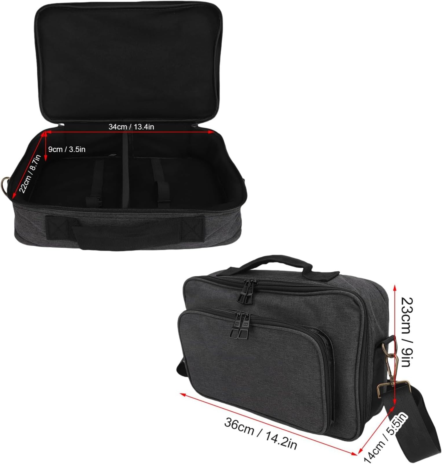 Borsa per il trasporto compatibile con i pedali multieffetto per chitarra Boss ME-80 / GT-1000 / GX-100 / ME-90, borsa portaoggetti per pedaliera con scomparto per cavi,Pacchetto multieffetto portatil
