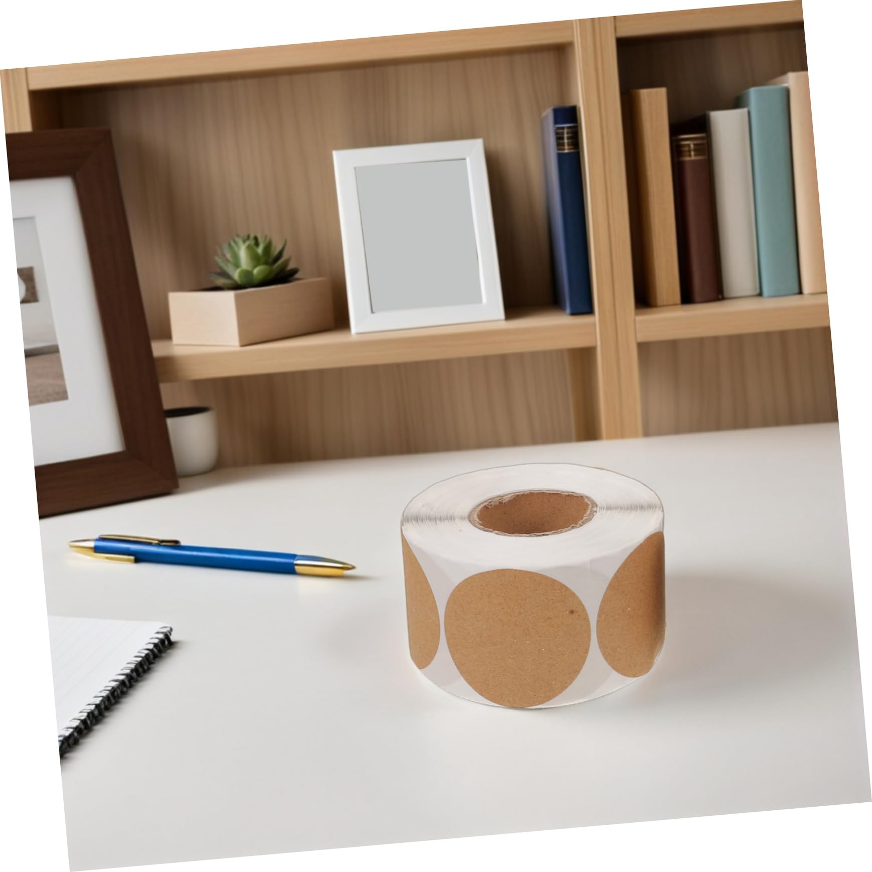3 Pezzi Etichette Adesive Rotonde per Sigillatura Etichette Autoadesive Vuote per Packaging Confezionamento e Spedizione Adatte Piccole Imprese e Personale