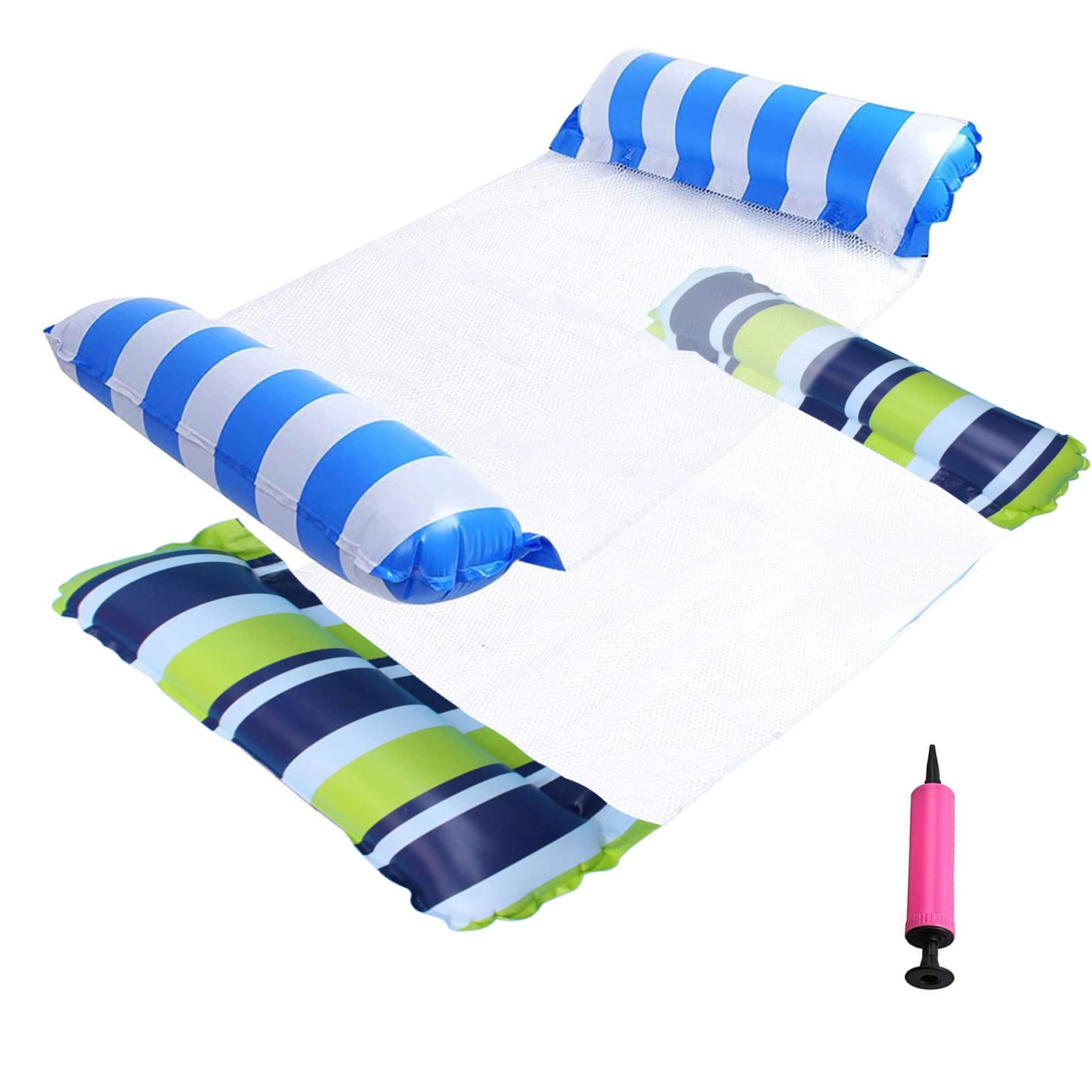 2er-Set Pool Hängematten - Aufblasbare Wasserspielzeug Für Ultimativen Badespaß