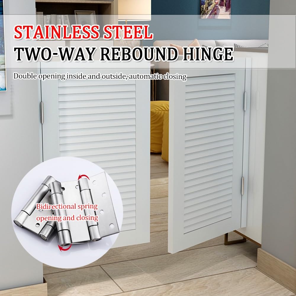 Porte oscillanti a doppia divisione in legno massello per corridoi, porte e barre da cucina