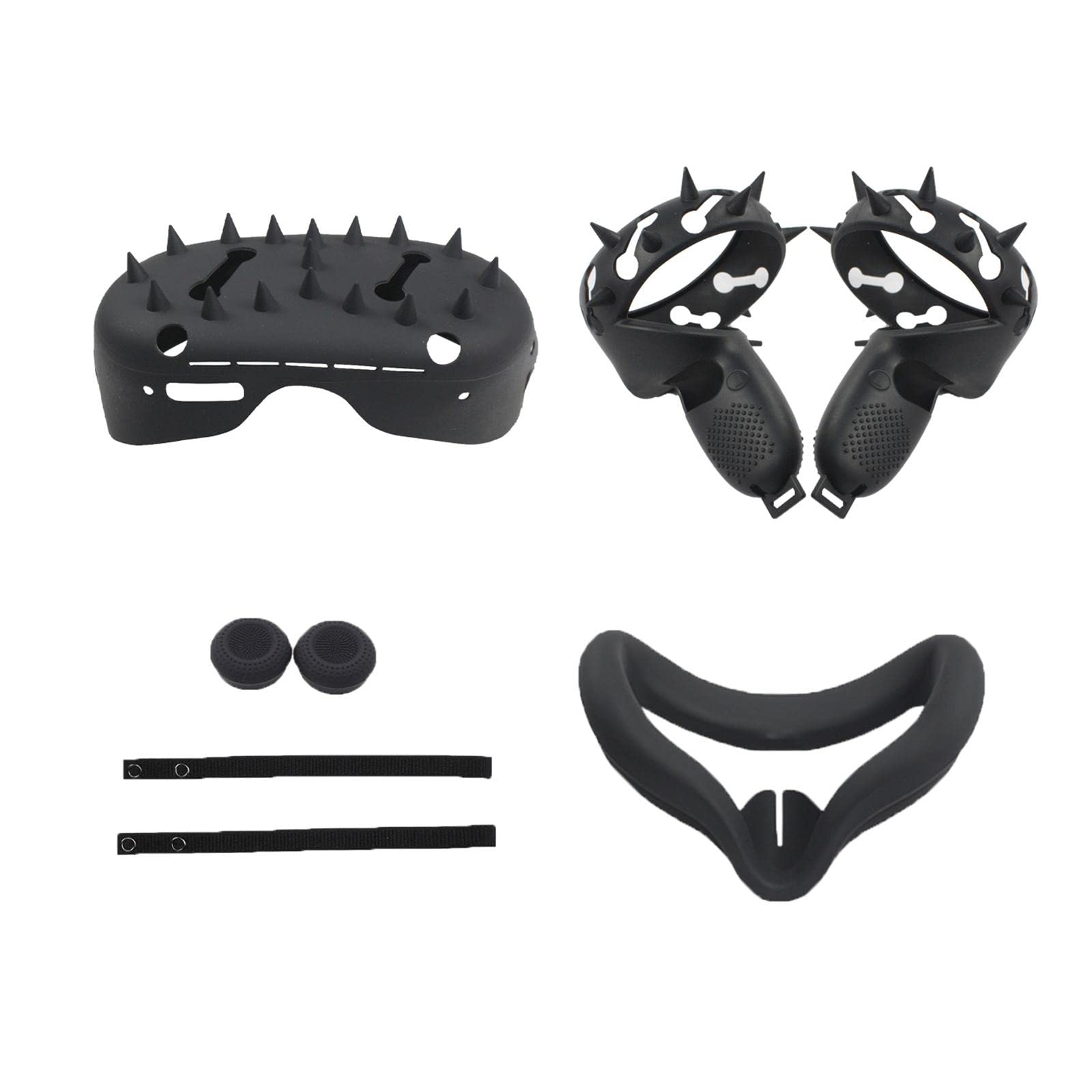 calandis™ soft touch controller grip cover for oculus quest 2 accessories black | pc & console vr headsets | virtual reality