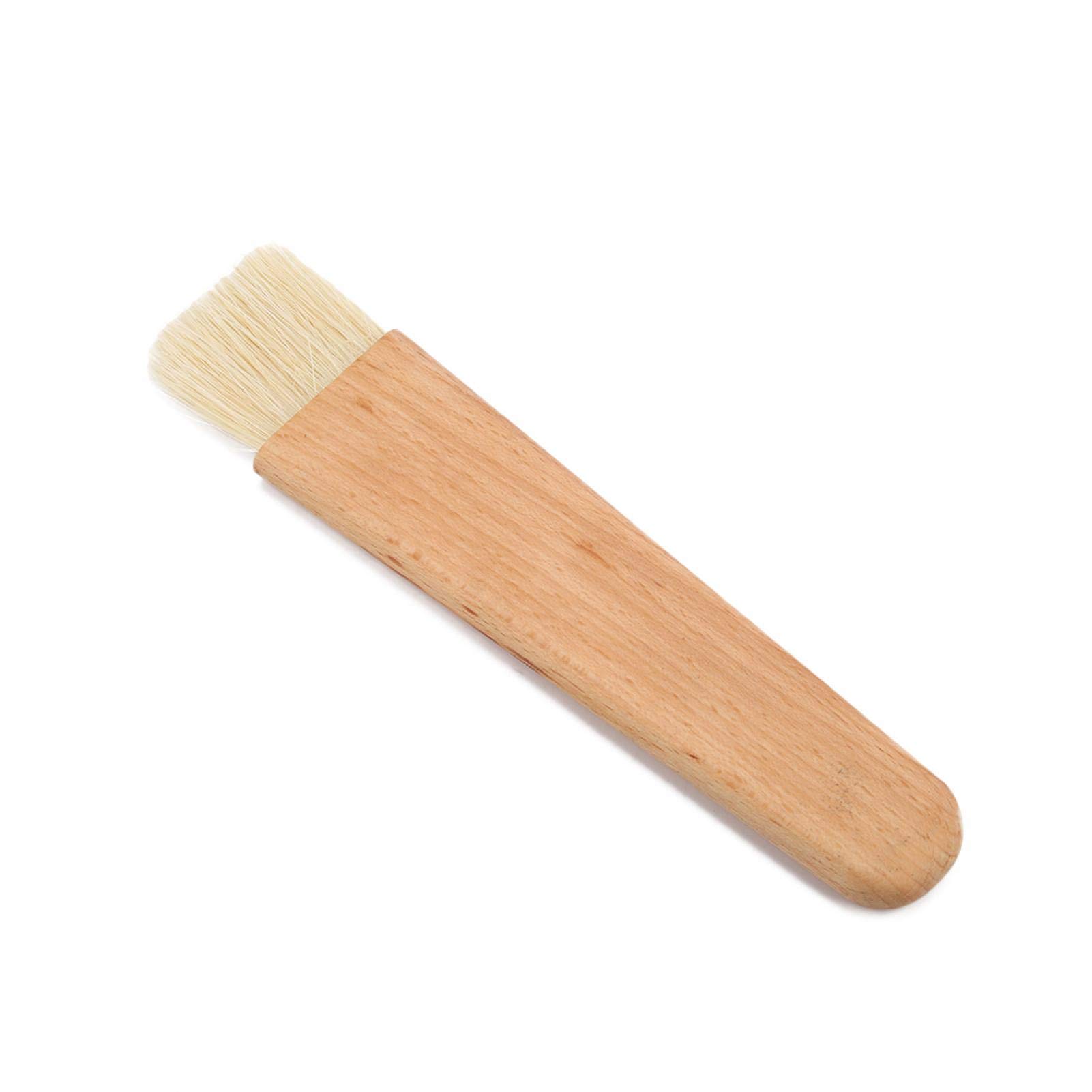 In Legno di Crine di Cavallo Griglia per Barbecue Pasticceria Pennello per Condire Salsa Burro Attrezzo da Cucina per Stendere Cottura Cottura, Pennello da Forno(flat handle)