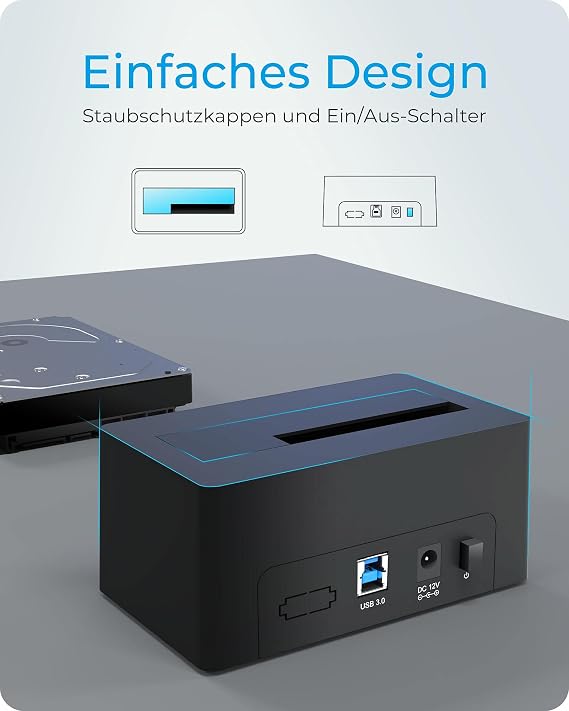 ICY BOX IB-1122-U3 Docking Station SATA 2.5/3.5 USB 3.2 Type-A