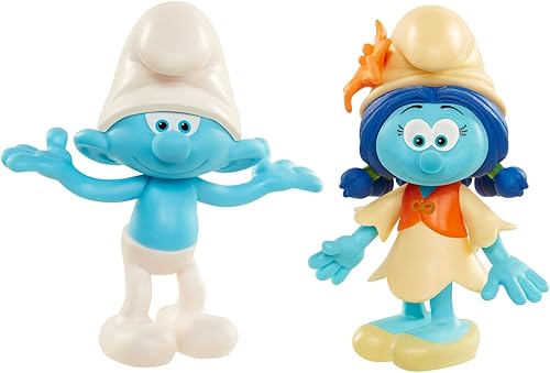 Pitufos The Lost Village - Figura torpe y lirio (paquete de 2)