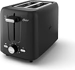 Grille-pain Oster 2 tranches avec réglage personnalisé pour bagel et fentes extra larges, noir