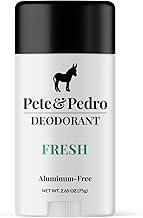 Pete & Pedro FRESH NATURAL DEODORANT | Natural, Aluminum-Free Deodorant - Eucalyptus & Spearmint Scent For Men & Women | Odor-Control, Sweat Protection | Paraben Free, Vegan | Shark Tank 2.65 oz.