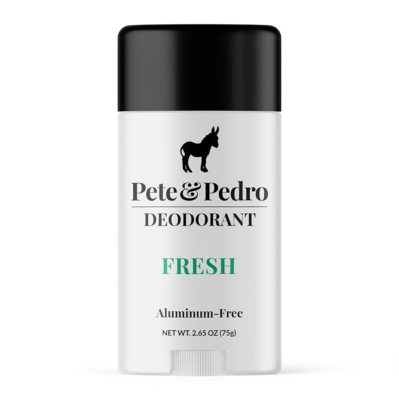 Desodorante natural Pete & Pedro sem alumínio, fragrância de eucalipto e hortelã-verde, 75 mL