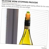 Vista 4 de UPKOCH Tapón de corcho para hervir sobre derrames, recuerdos de fiesta de Pascua, tapas de vino, conservador de vino, a prueba de fugas, tapas