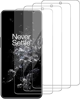 4 Pack Glass Screen Protector Compatible for OnePlus 10T 5G / CPH2415, CPH2413, CPH2417, CPH2419 [9H Hardness]-HD Screen Tempered Glass, Scratch Resistant,Easy Install [Case Friendly]