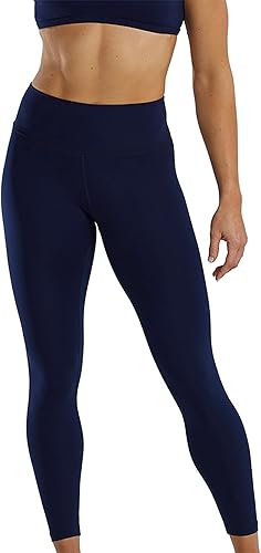 TYR Elite Athletic Performance Workout High-Rise Legging 25", Bleu Marine, XL Fe