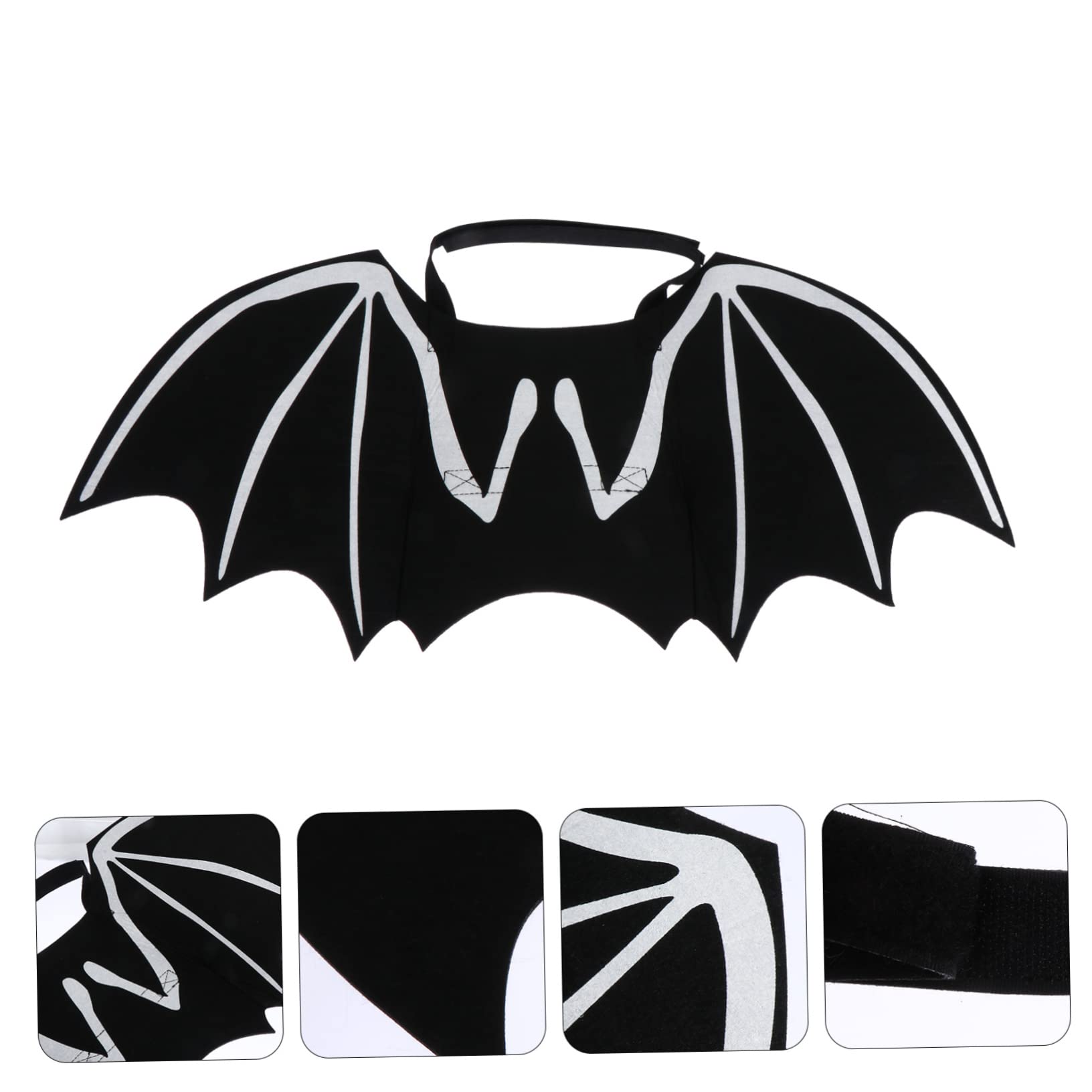 Didiseaon 3pezzi Costume Per Gatti Con Da Pipistrello Accessori Per Halloween Pet Cosplay Creativo Per Cani e Gatti Per Feste e Occasioni Speciali