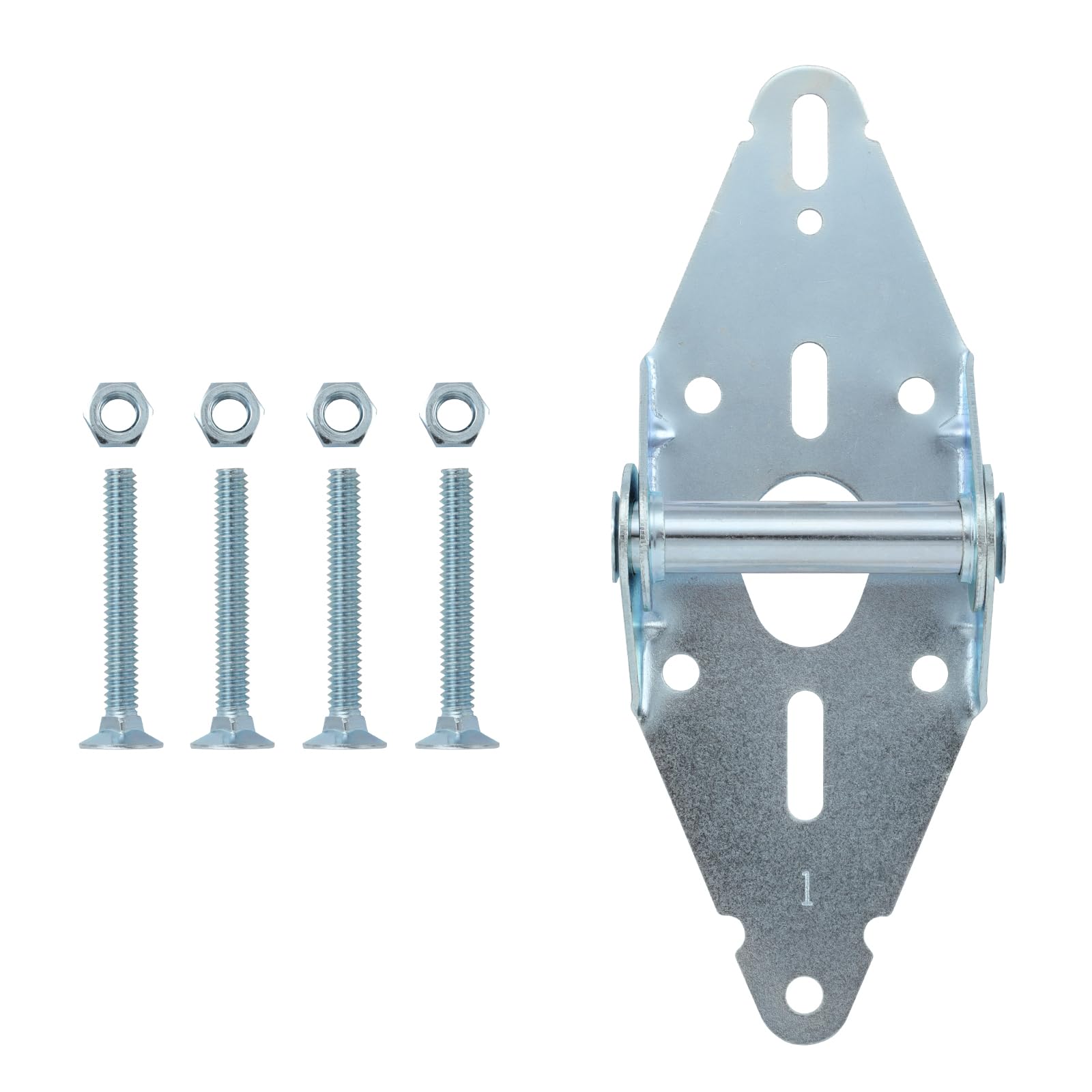 HOME MASTER HARDWARE 1 Pack Garage Door Hinges #1,Heavy Duty 14 Gauge Steel Garage Door Parts with Galvanized Finish- Residential/Light Commercial Garage Door Replacement
