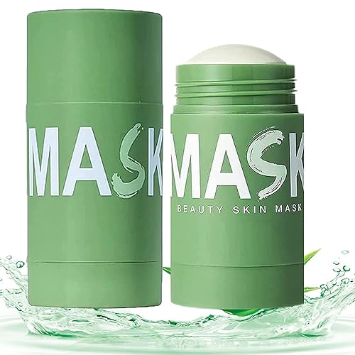 Máscara de té verde, removedor de cabeza con extracto de té verde, puntos negros e hidratación facial, limpieza profunda, limpiador de poros,