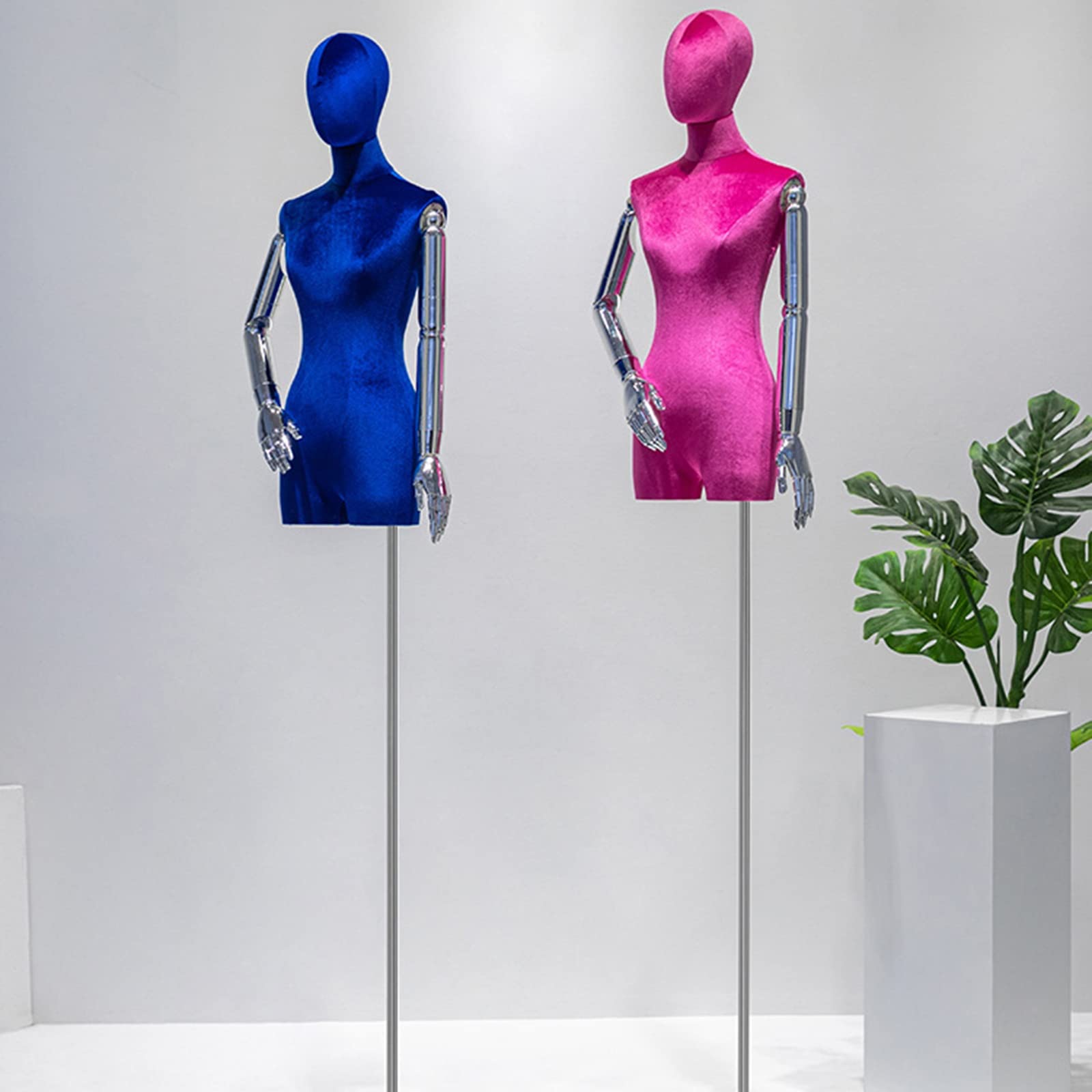 Amazon.co.jp: 女性マネキン トルソー、取り外し可能な腕調節