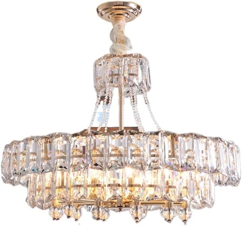 Hanging Lamp, Crystal Chandelier - Light Luxury Crystal Chandelier Living Room lamp Hall Restaurant lamp K9 Post-Modern Lamps