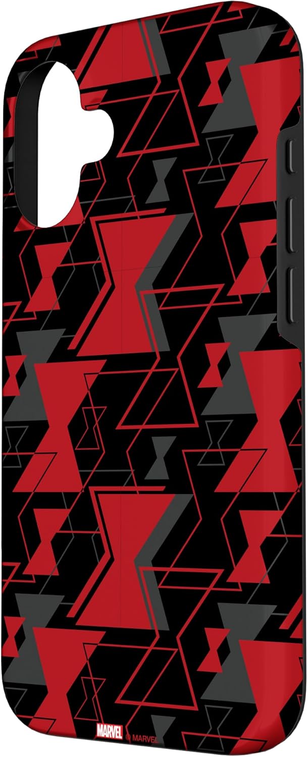 Marvel Black Widow Icon Red Hourglass Print Case for iPhone 16