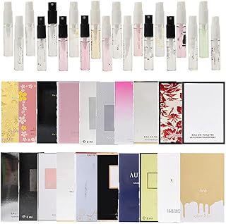 20 Piece Designer Fragrance Samples, Women's Designer Fragrance Sampler Collection, Luxury High-End Perfume Vials for Women, Mini Perfume Samples Gift for Girlfriend, Wife, or Mother
