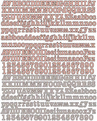 Prima Marketing Inc. Canvas Alphabet Devine Stickers, Small, Multiple