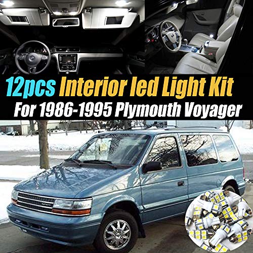 Kit 12 luces LED blancas 6000K para interior de auto miniatura 1