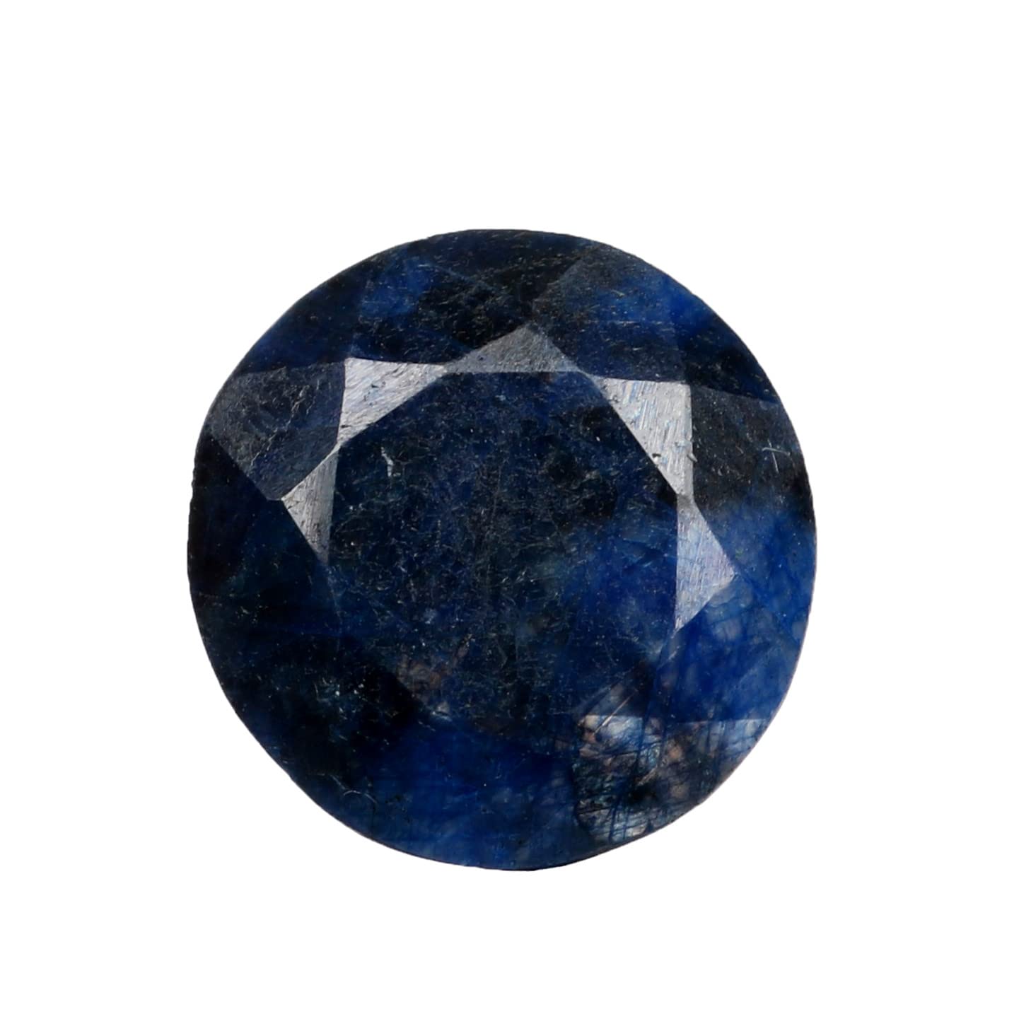 REAL-GEMS12 Shiny EGL Certified Blue Sapphire Natural Round Cut Loose  Gemstone For Jewelry AXG-481