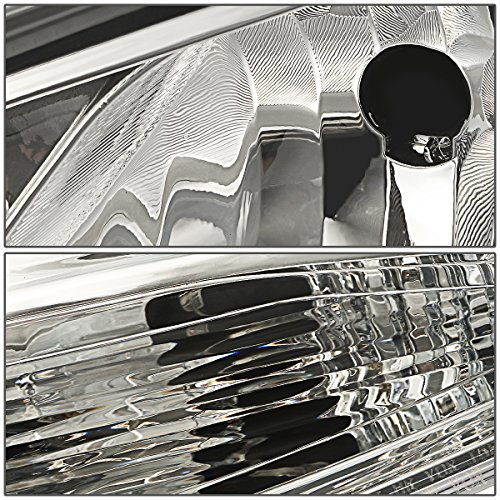 Dna Motoring Hl-Oh-Ff12-Ch-Am Chrome Amber Headlights Replacement For 12-14 Focus #TOP1