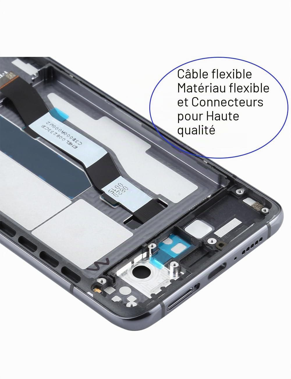 Écran pour Xiaomi 10t 5G M2007J3SY Noir avec Cadre