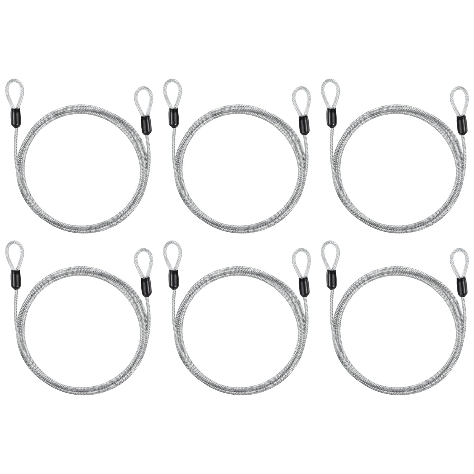 Câble antivol de sécurité souple PATIKIL anti-rayure avec boucles pour cadenas