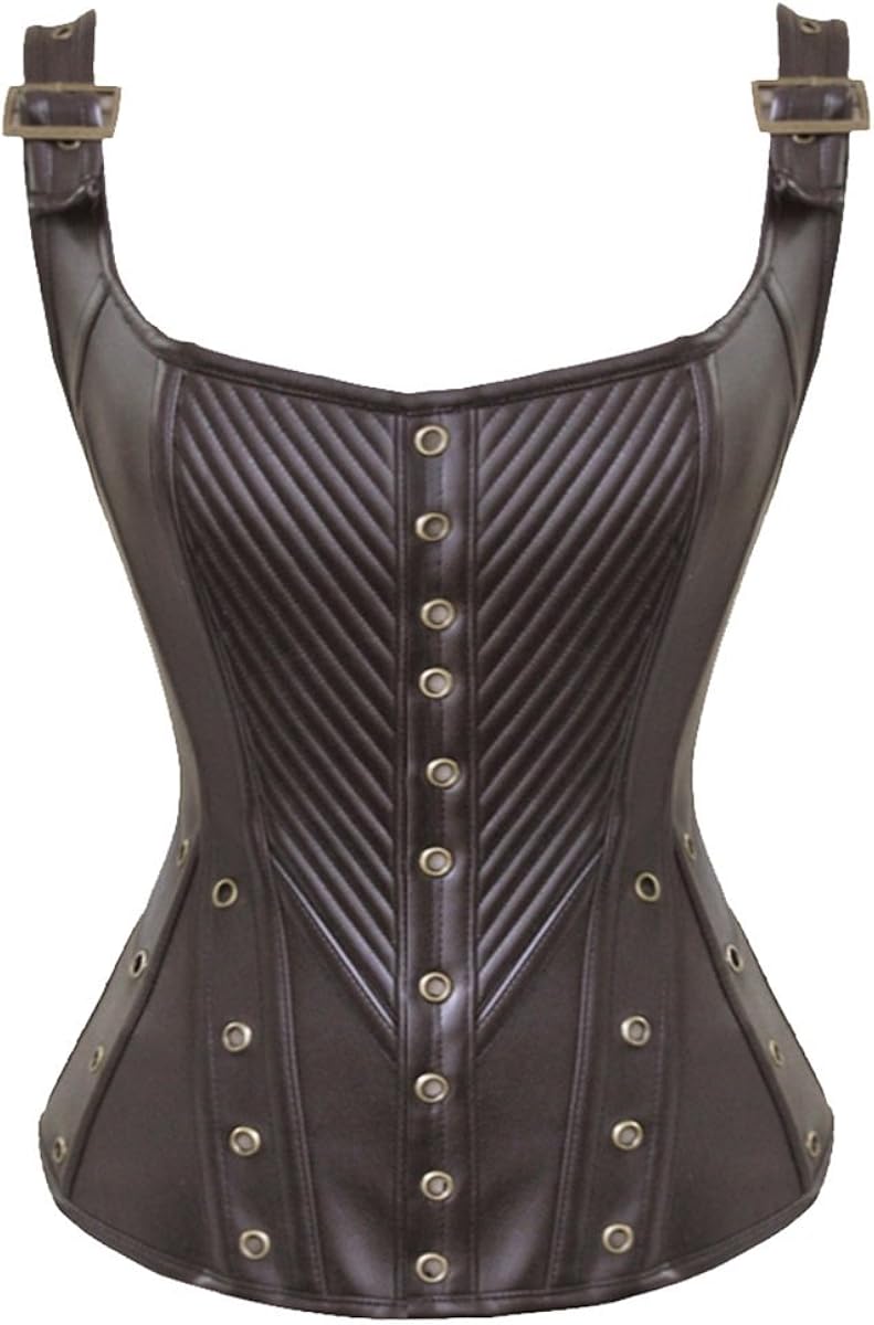leather look corset top