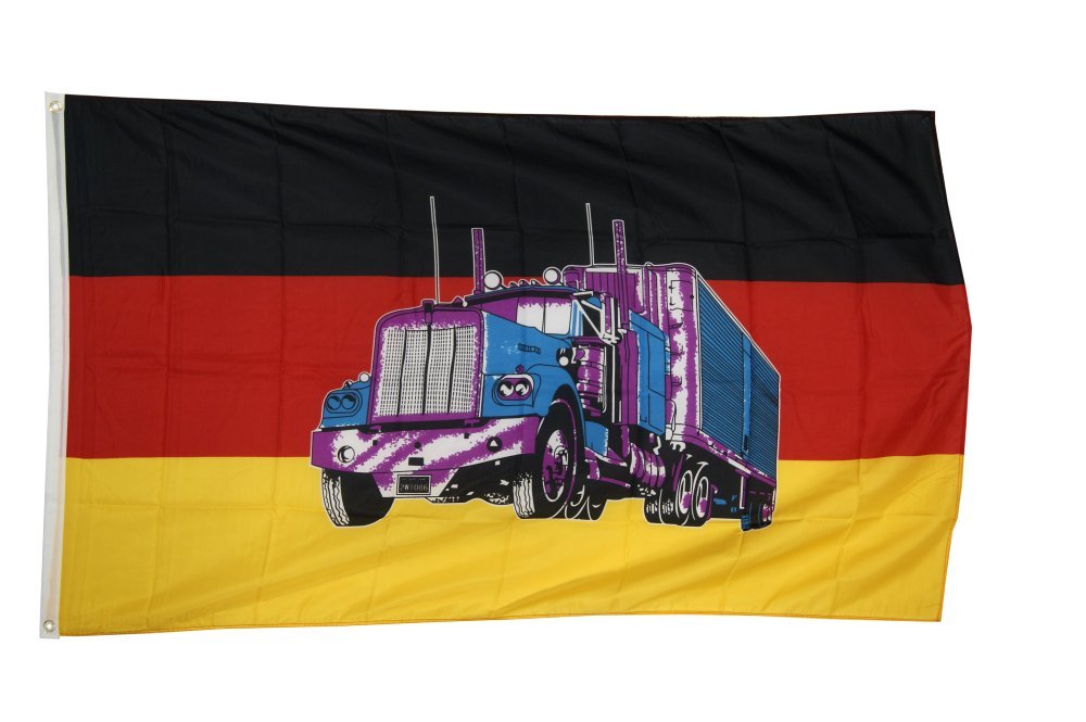Deutschland Flagge 90x150 Cm – Aus Polyester, Mit Metallösen, Inkl. Gratis Sticker