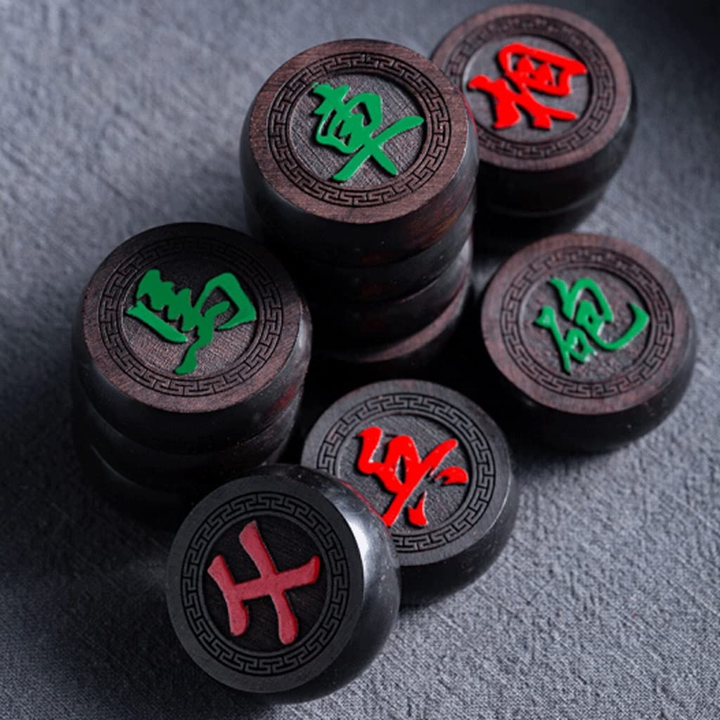 Juego de ajedrez Chino, Piezas de ajedrez, Tablero de ajedrez Plegable, Piezas de ajedrez de Cuero, Tablero de ajedrez Chino Doble Abierto, Regalos portátiles, Regalos para Amantes