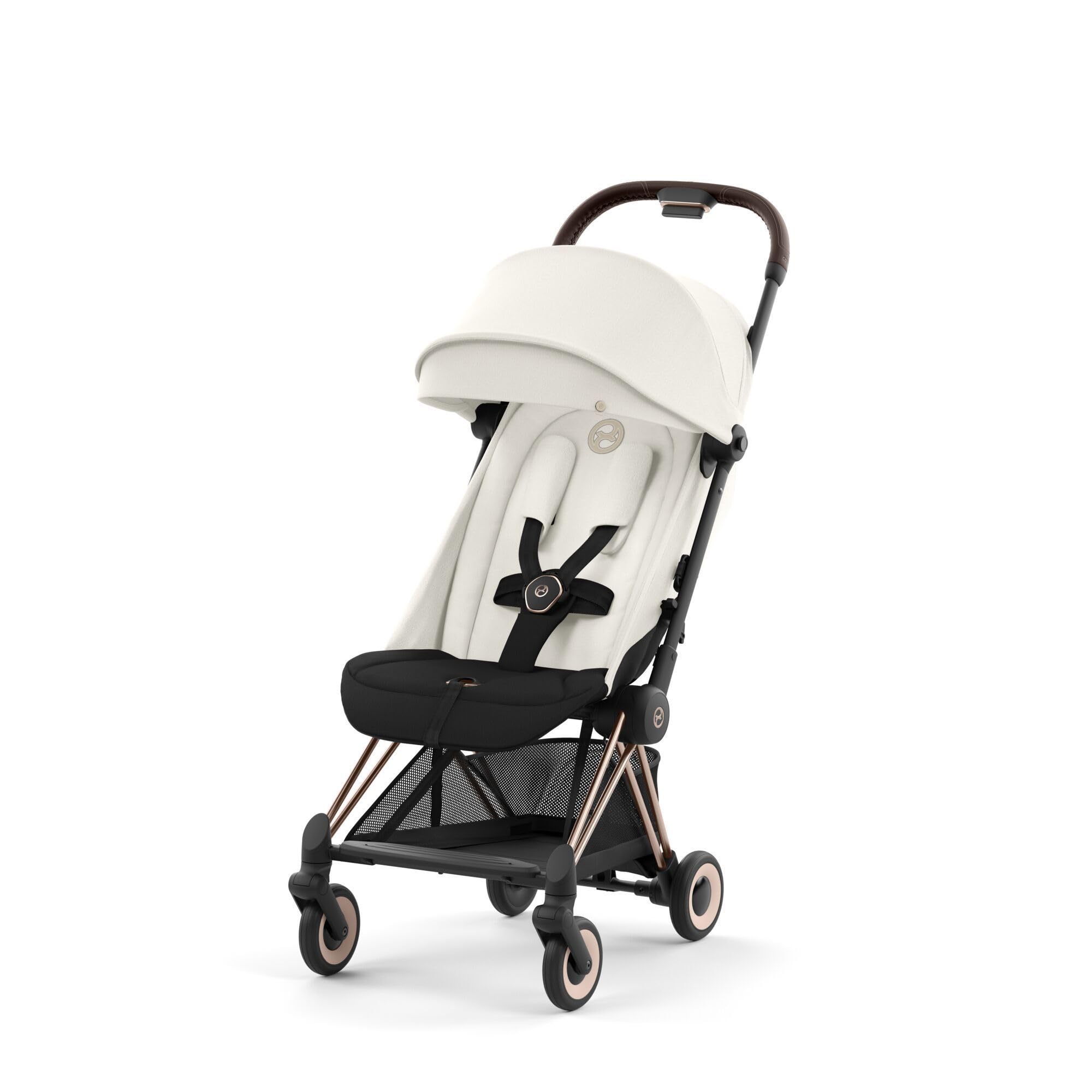Poussette compacte Coya Off White châssis Rosegold - Cybex