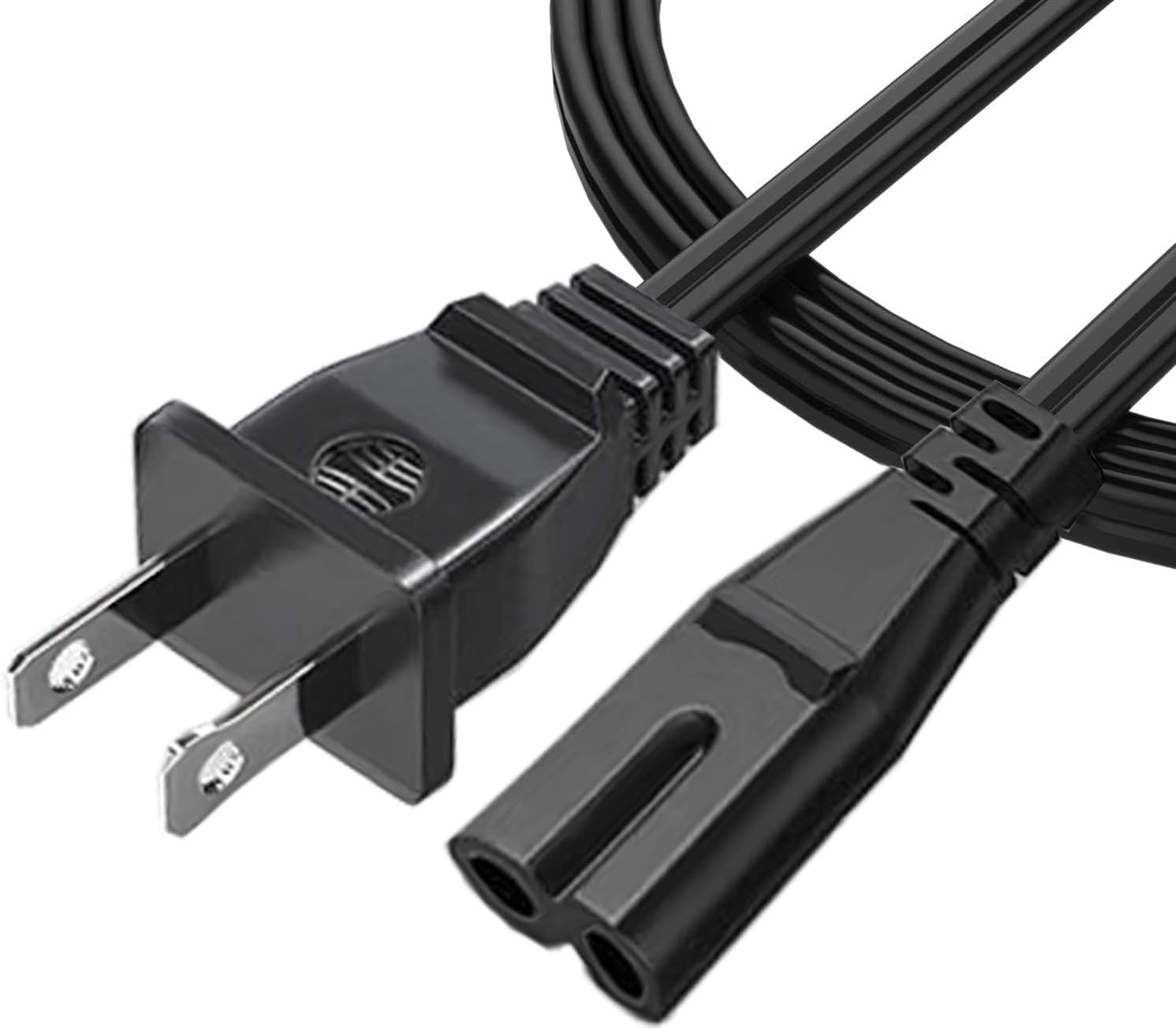UL Listed Power Cord for Xbox One S Game Console 2 Prong