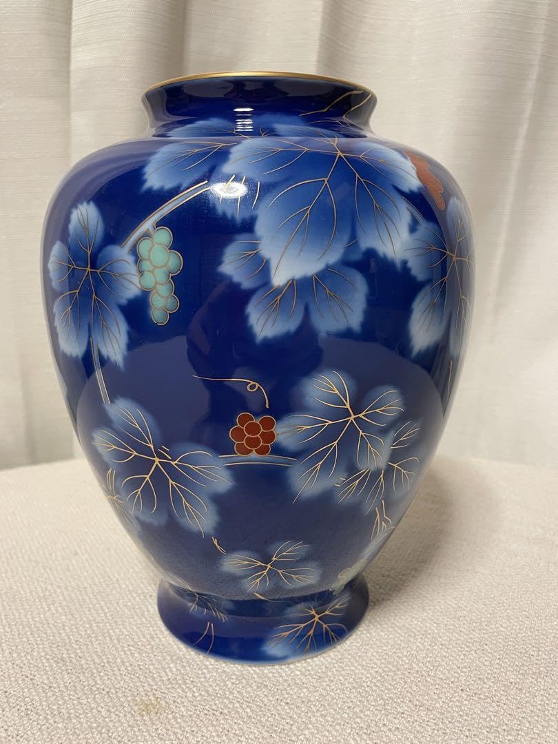 深川製磁色絵彩磁花瓶 | 和食器リサイクル通販専門店フリマート - 花瓶 